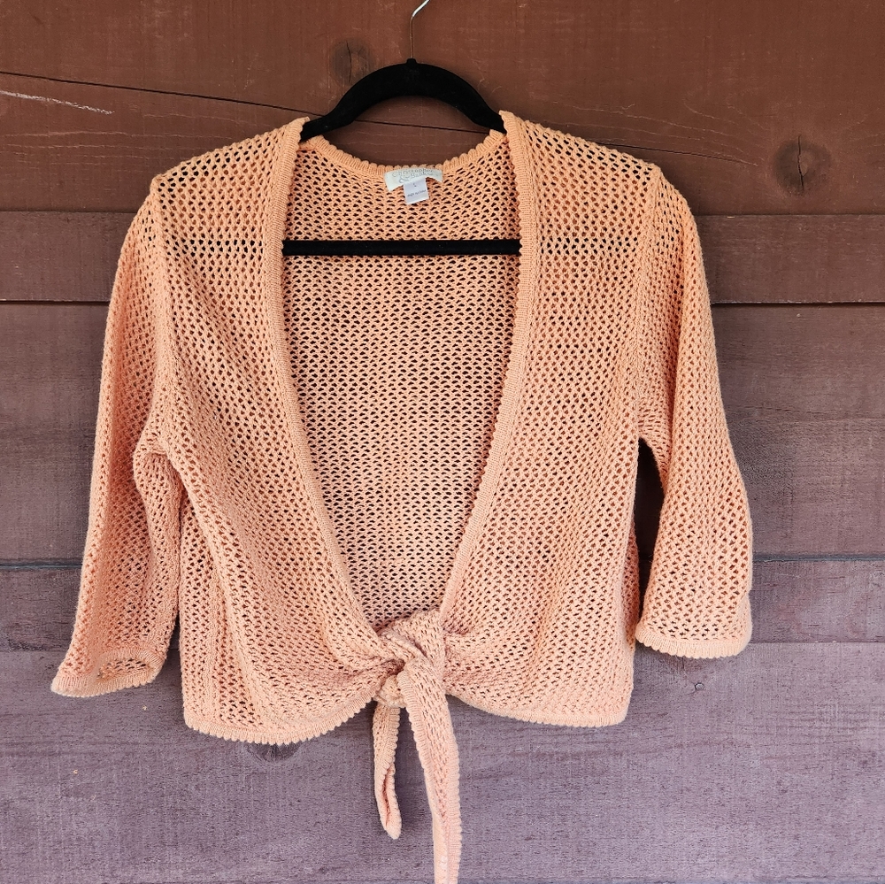 Christopher & Banks Y2K Crocheted Shawl/Top